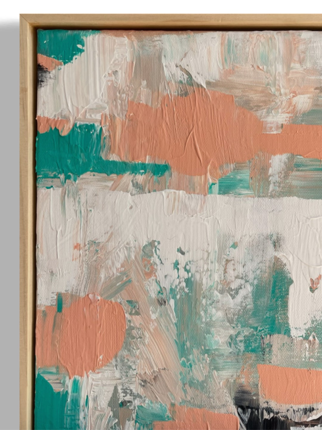 Pastel 1 from the pastel collection is an original hand painted pastel artwork on canvas, featuring soft, flowing colours in gentle pastel pink/orange, blues and whites. The abstract composition evokes a serene, dream-like atmosphere, with smooth gradients and subtle transitions that create a sense of calm, flowing on from the artwork A pastel dream.