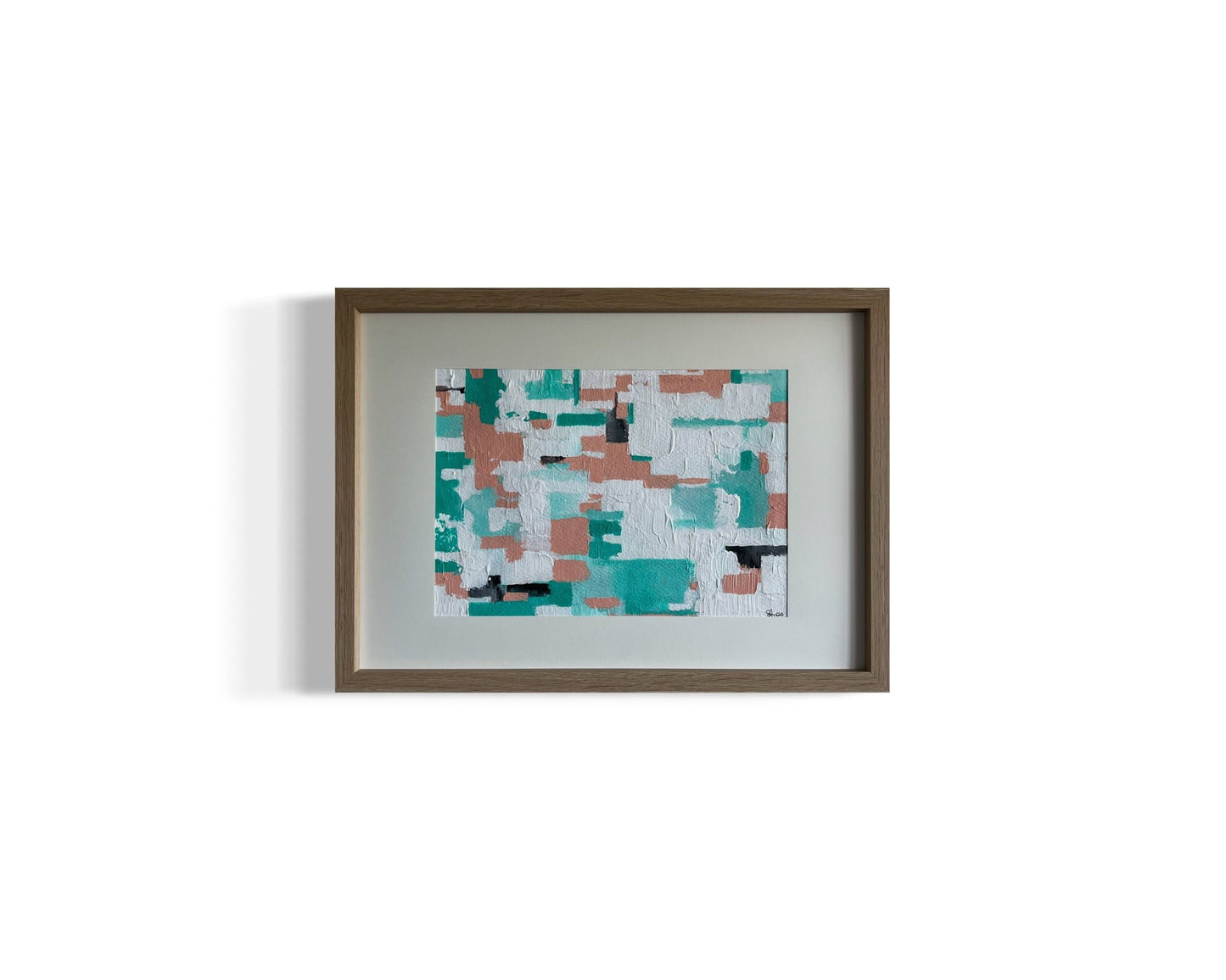 Pastel 4 from the pastel collection is an original hand painted pastel artwork on sketch paper, featuring soft, flowing colours in gentle pastel pink/orange, blue and white tones. The abstract composition evokes a serene, dream-like atmosphere, with smooth gradients and subtle transitions that create a sense of calm, flowing on from the artwork A pastel dream.